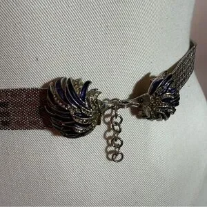 Pitti Bijoux vintage 1980’s 90 Retro Silver metal Hedgehog skinny belt Vintage | Accessories | Pitti Bijoux Vintage 98s 90 Retro  main image 2